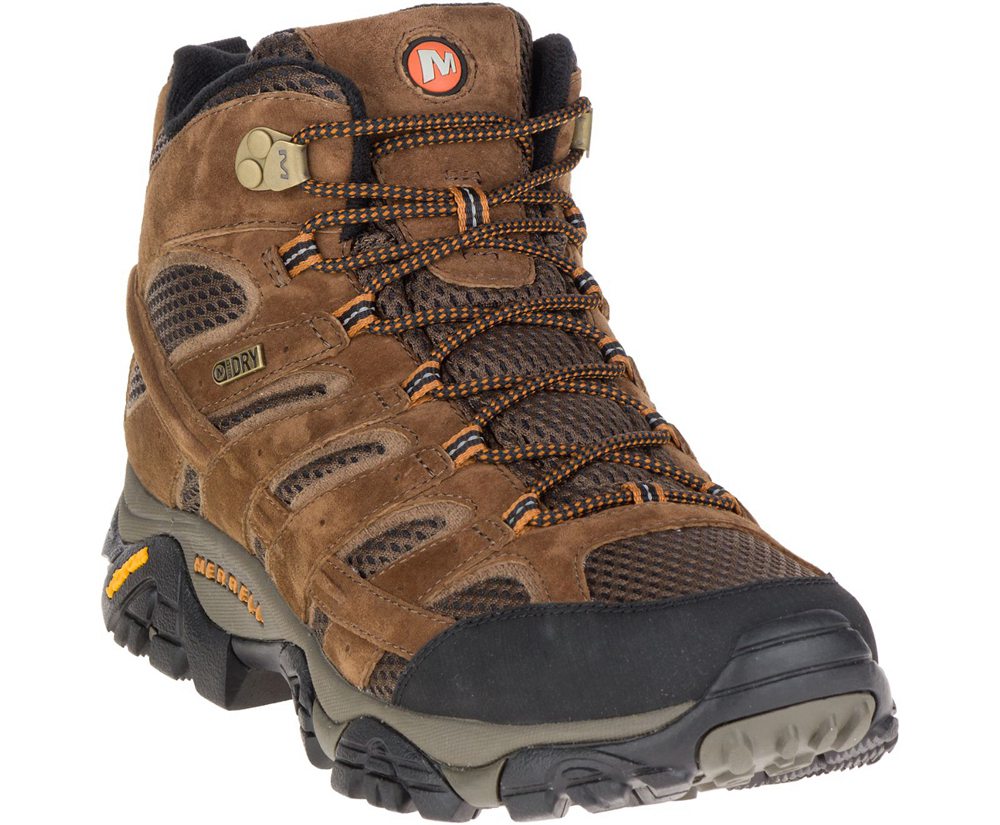 Merrell Vandrestøvler Herre - Moab 2 Mid Waterproof - Brune - BSQ718934